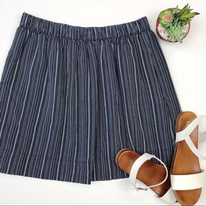 GAP cotton and linen blend striped mini skirt